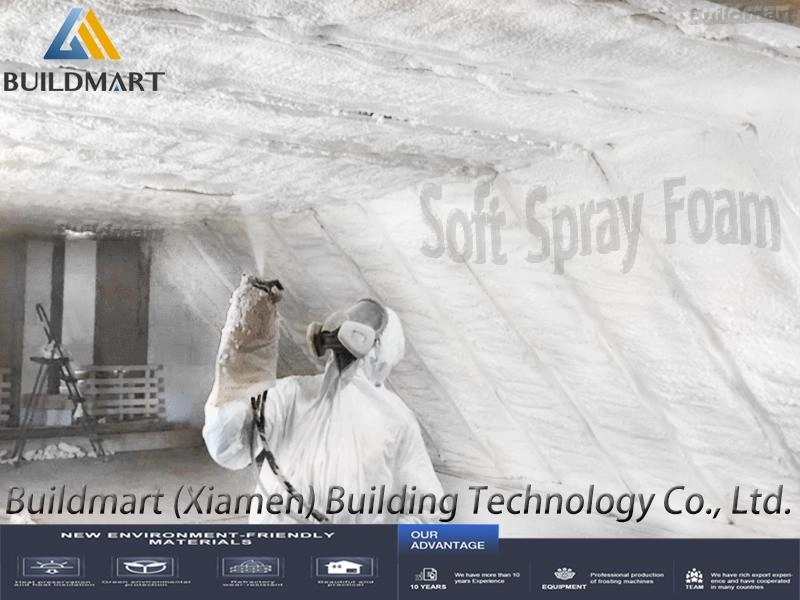 Dua Komponen PU Foam Soft Spray Foam Polyurethane Foam Wall Panel