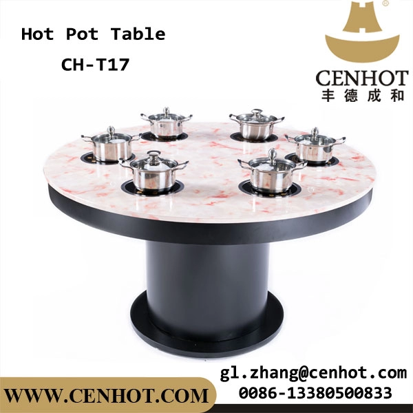 CENHOT Shabu Shabu Restaurant Tables Kompor Induksi Built-in The Hotpot Tables