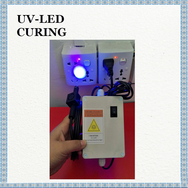 Pendingin Udara Kepala Iradiasi Tunggal UV LED Spot Light Source