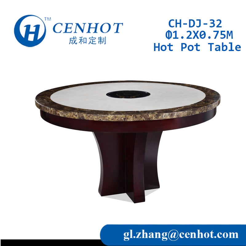 Top Quality Round Hot Pot Table Produsen Cina - CENHOT