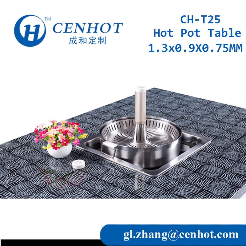 Produsen Meja Hotpot Persegi Cina - CENHOT