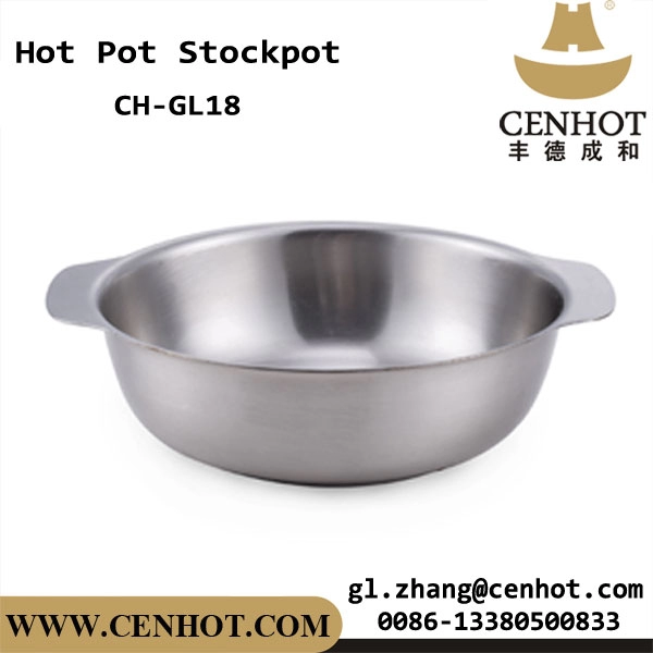 CENHOT Chinese Hot Pot Restaurant Cookware Pot Tanpa Tutup