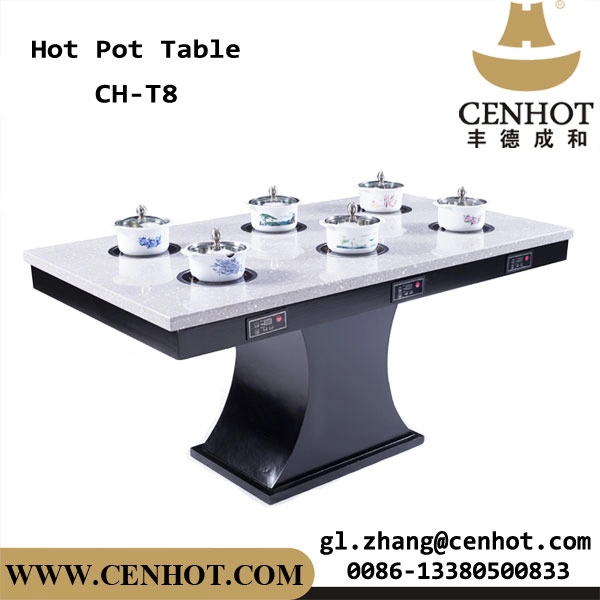 Meja Hot Pot CENHOT Dibangun Untuk Restoran Menggunakan