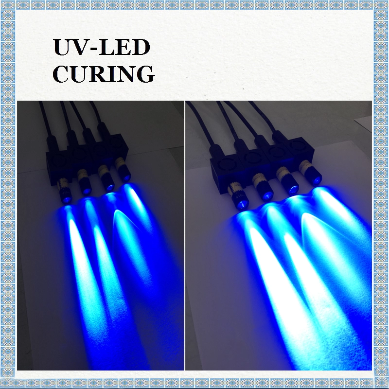 Lampu LED UV Spot Pendingin Udara untuk Lem UV Curing Cepat