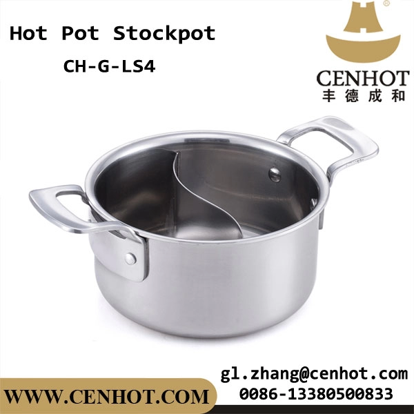 CENHOT Peralatan Masak Hot Pot Ying Yang Bulat Kecil Untuk Restoran