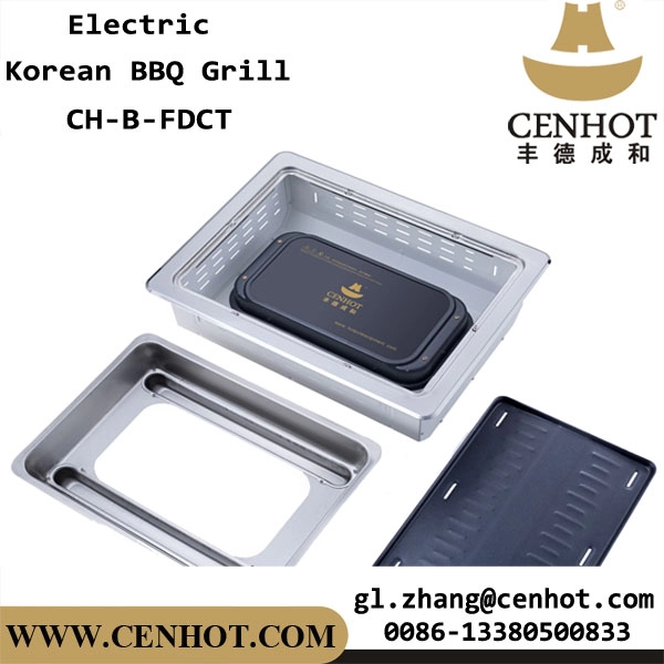 CENHOT Professional Restaurant Table Bbq Grill Barbecue Grill Dengan Plat Aluminium
