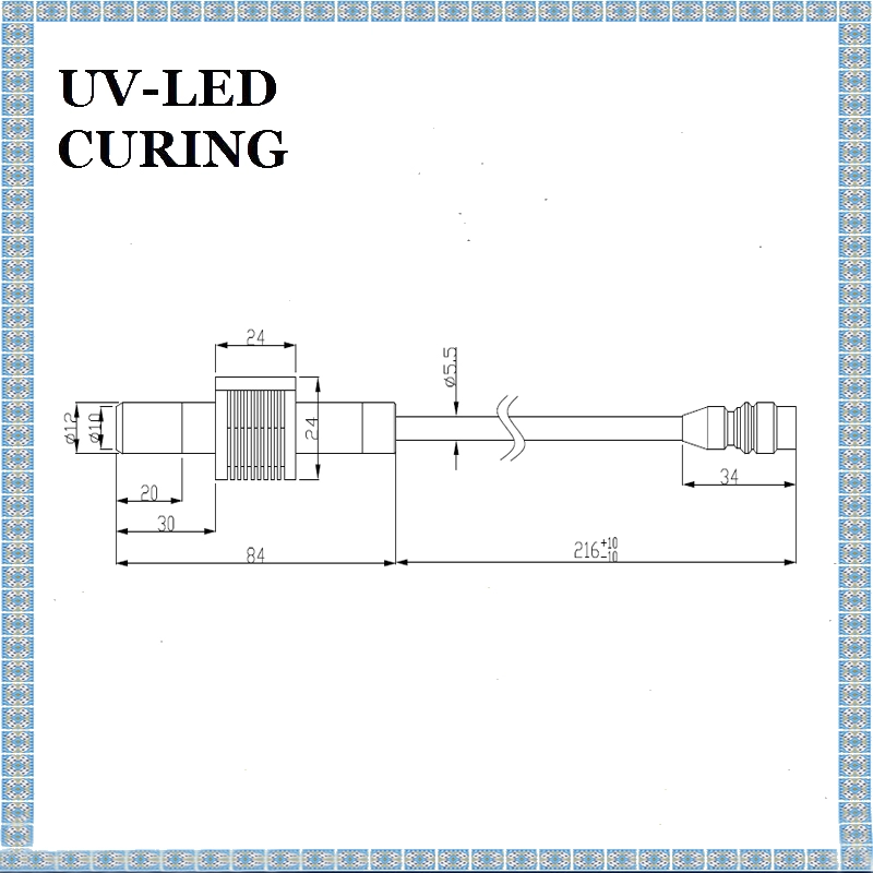 Sistem UV Curing UV LED Spot Intensitas Tinggi