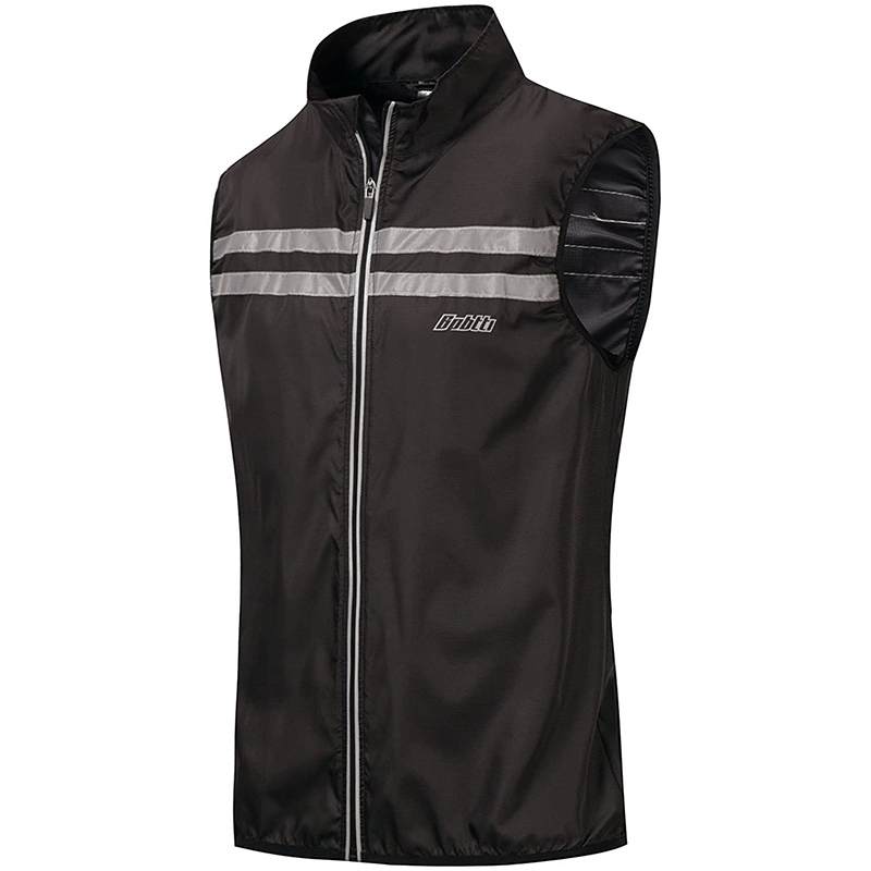 Pria & Wanita Safety Running Cycling Vest Tanpa Lengan Rompi Windbreaker- Tahan Angin dan Reflektif