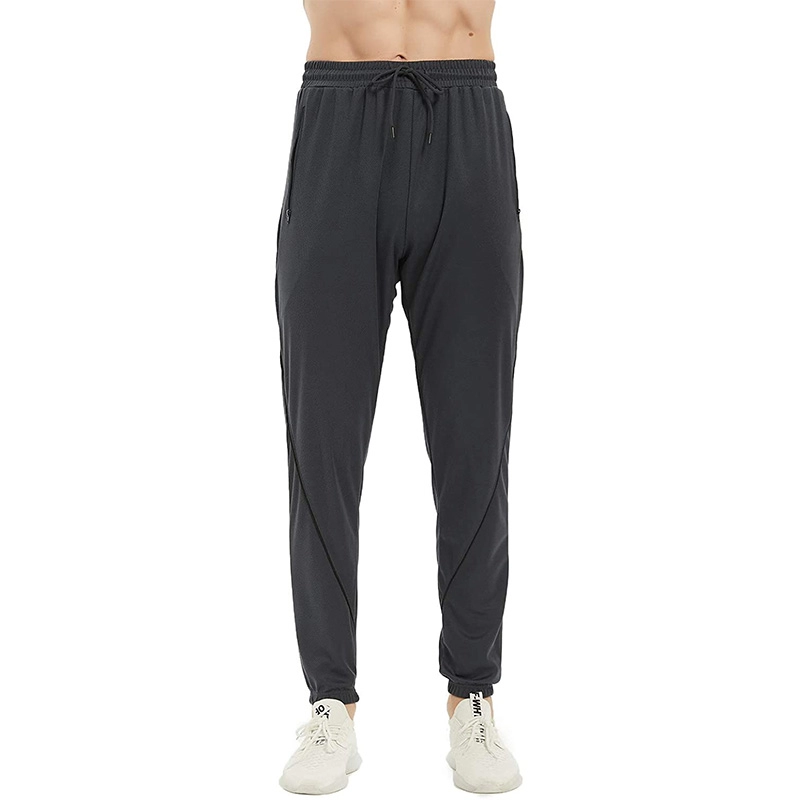Celana Olahraga Pria dengan Kantong Terbuka Celana Yoga Atletik Celana Jogger Aktif