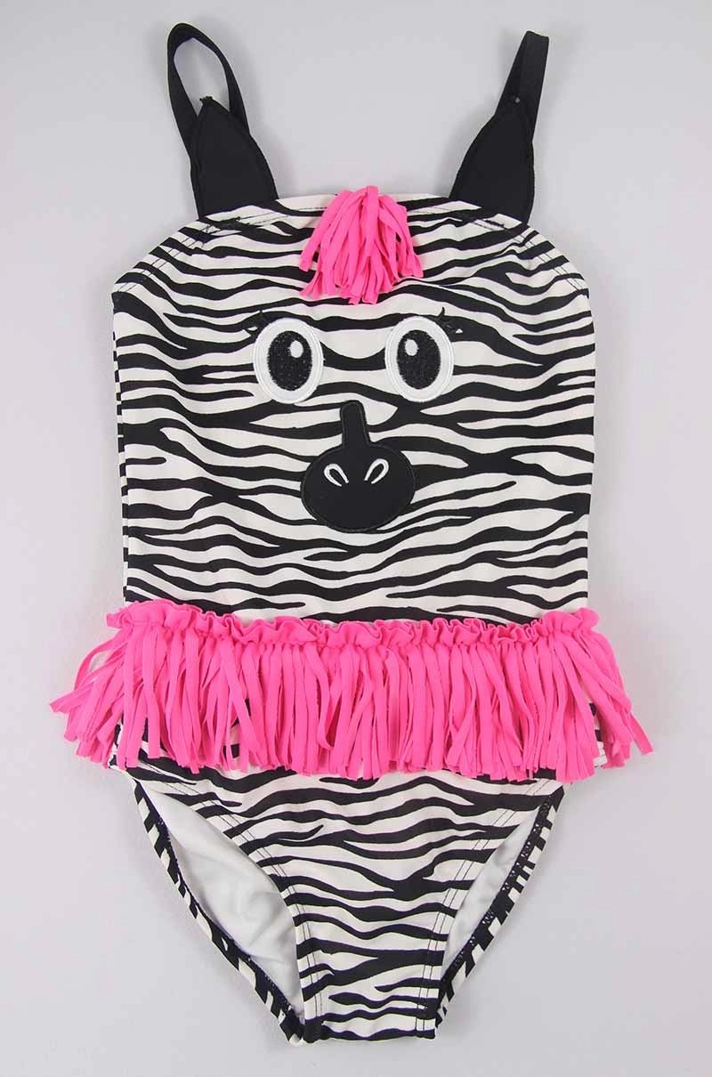 Pakaian Renang One Piece Zebra Gadis Kecil