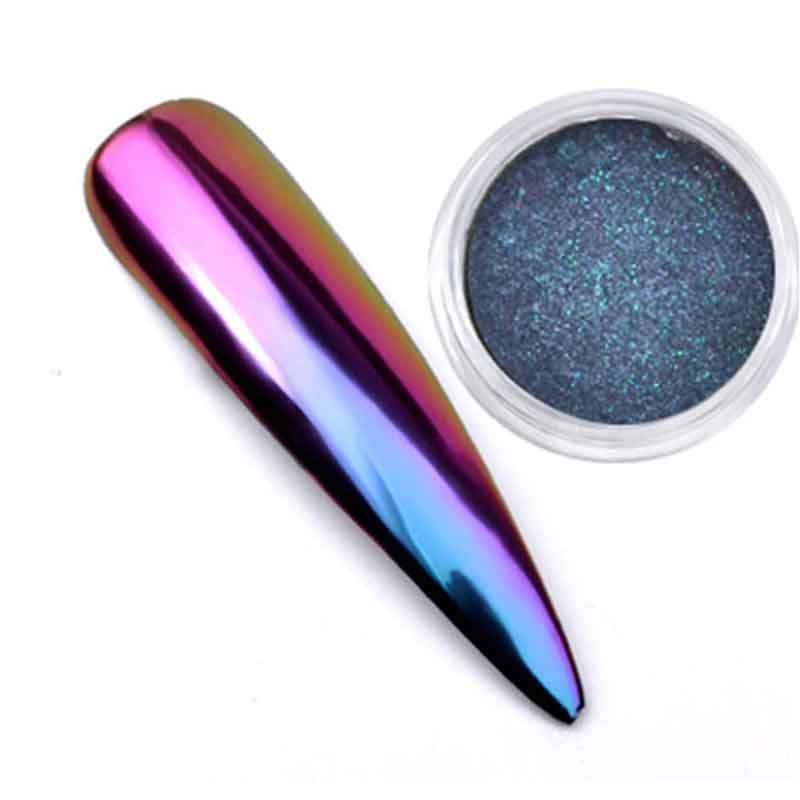 Perubahan warna multi chrome color shift eyeshadow bunglon pigmen mika bubuk