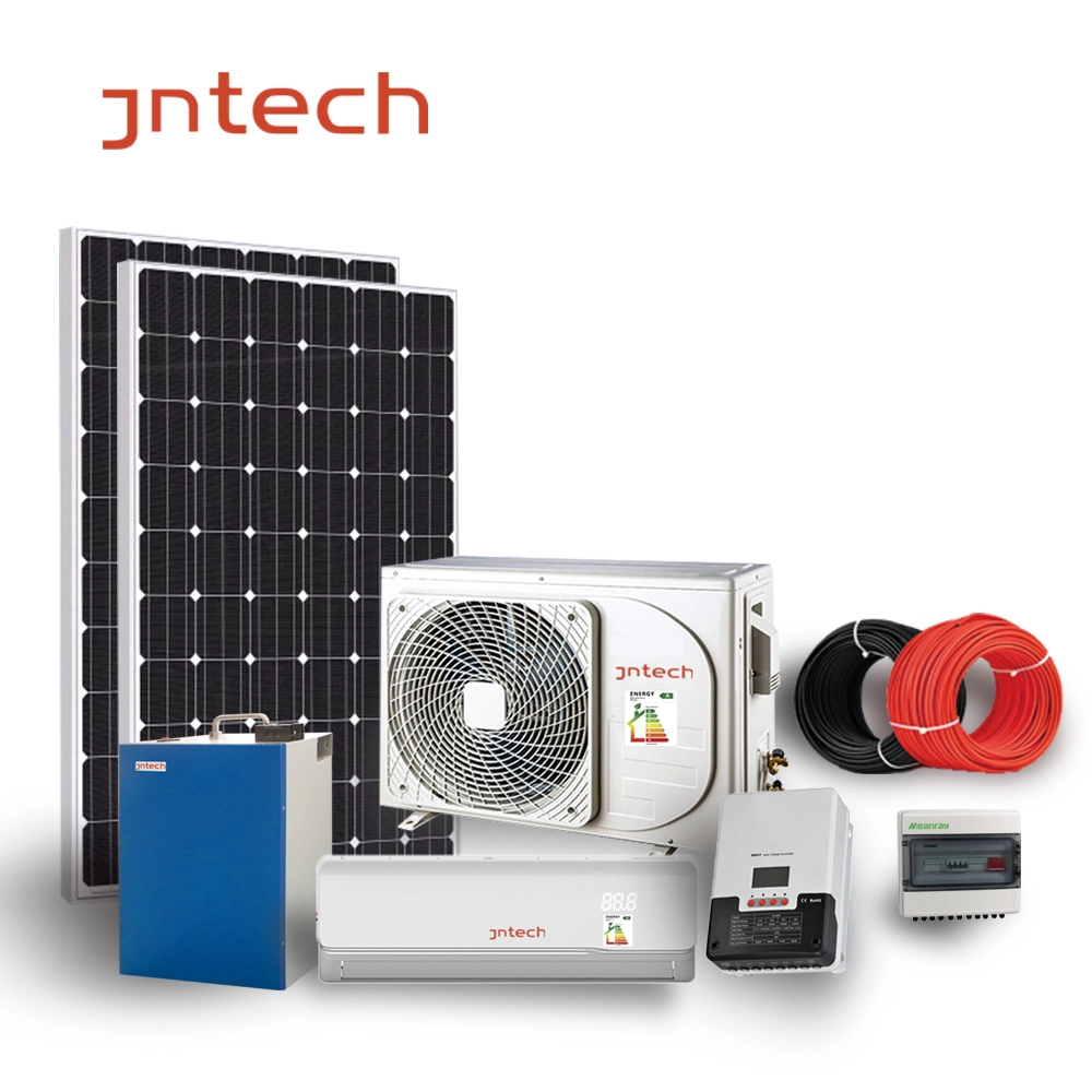 JNTECH Hybrid solar powered AC + DC instalasi mudah Solar Air Conditioner