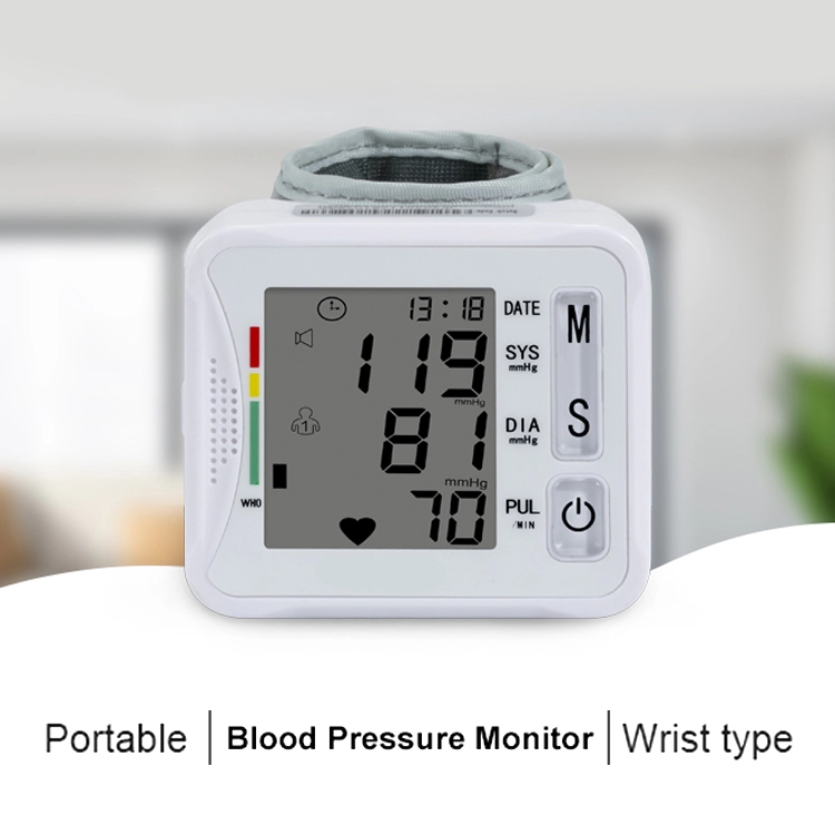 Sphygmomanometer monitor tekanan darah digital pergelangan tangan