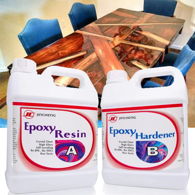 3 Galon Kaca Cair Epoxy Resin Clear Casting Resin Pemasok Epoxy untuk Kayu Apoxy Resin Epoxy