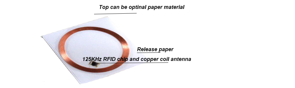 LF 125KHz RFID Sticker Structure 