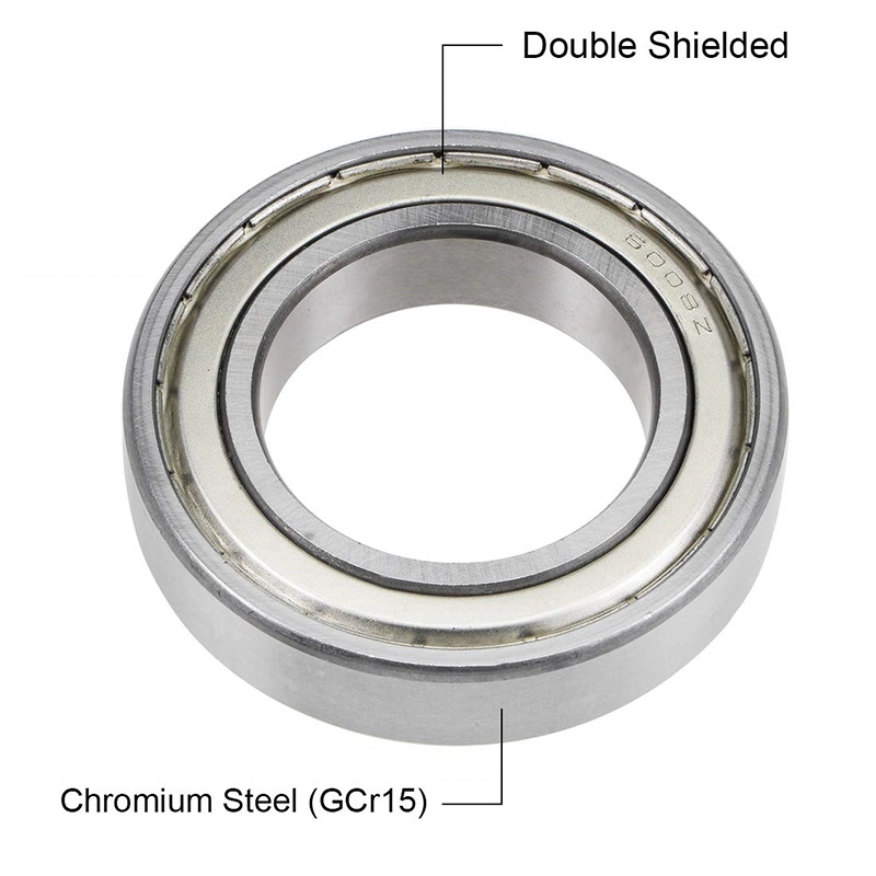 6008ZZ Ball Bearings Chrome Steel 40mm x 68mm x 15mm Double Shielded Deep Groove