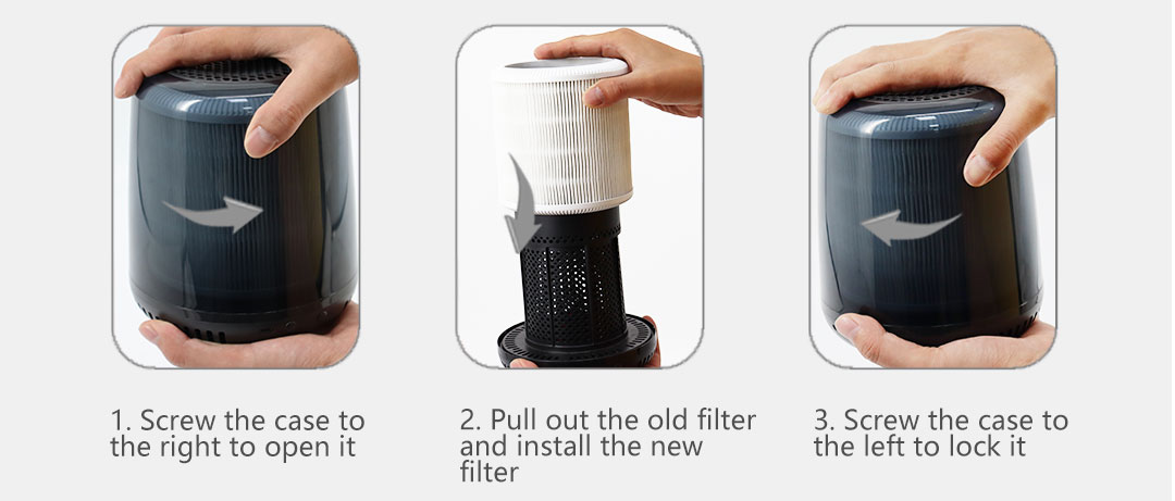 portable air cleaner with hepa filte