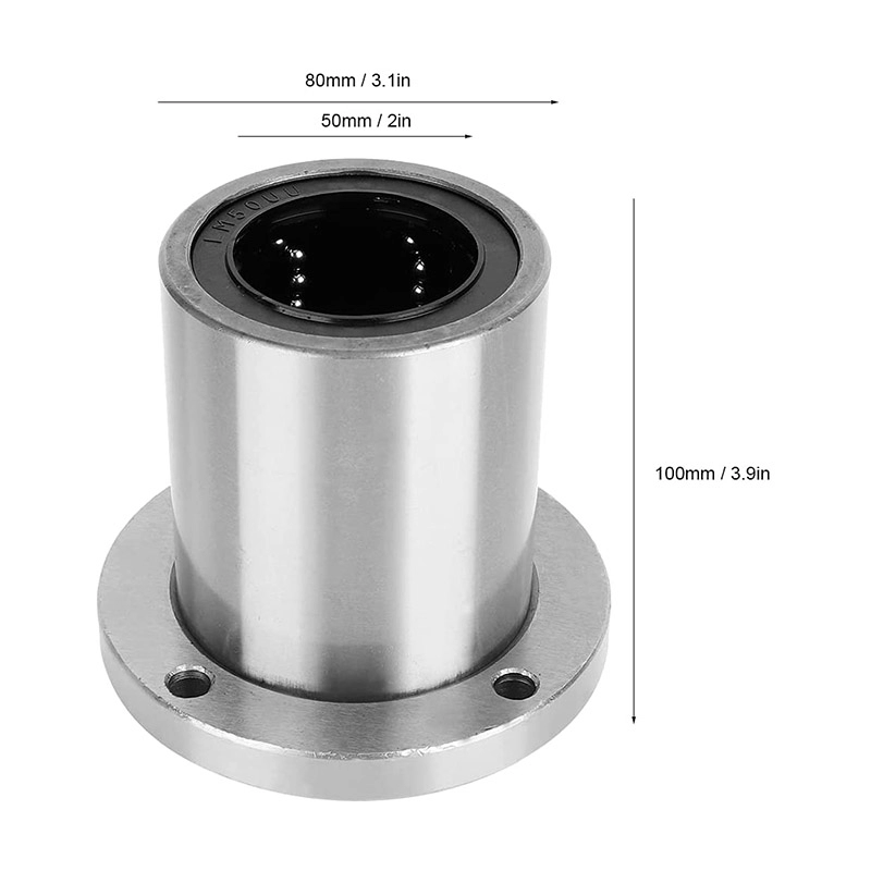 Linear Ball Bearing LMF50UU 50x80x100mm untuk Bagian Geser Mesin Elektronik