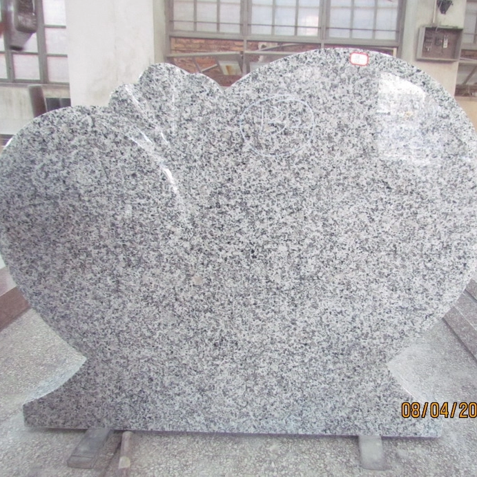 Batu Alam G640 Granit Abu-abu Gravestone Disesuaikan