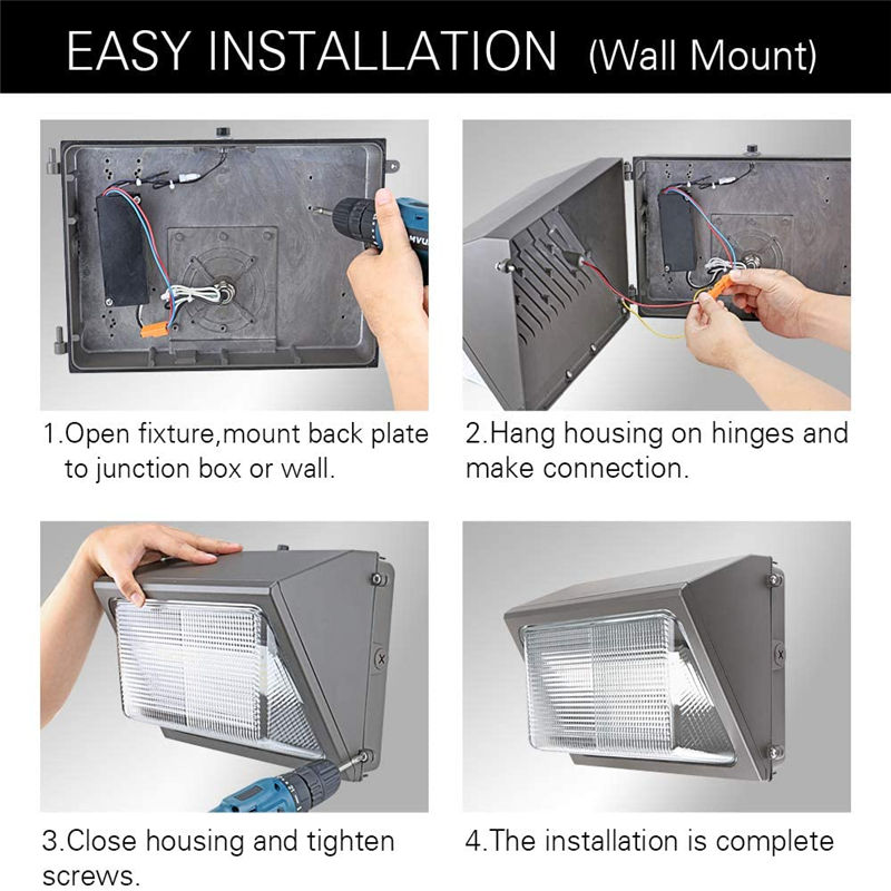 Diagram pemasangan dudukan wallpack