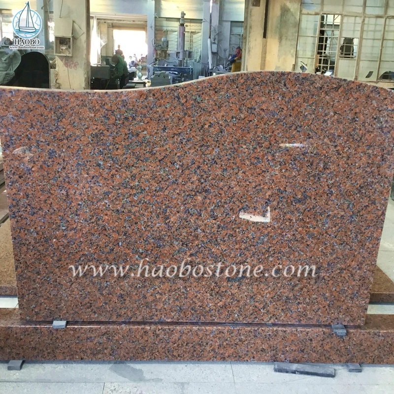 Batu Alam G562 Maple Red Granite Gravestone Desain Sederhana