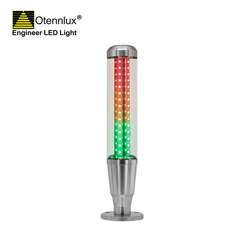 OMI1-301 24v industri Basis lurus 3 warna tumpukan sinyal LED Tower Light untuk mesin cnc
