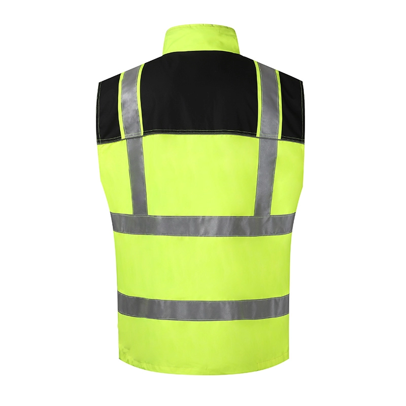 Rompi Hi Vis Keselamatan Dua Warna Reflektif Pria