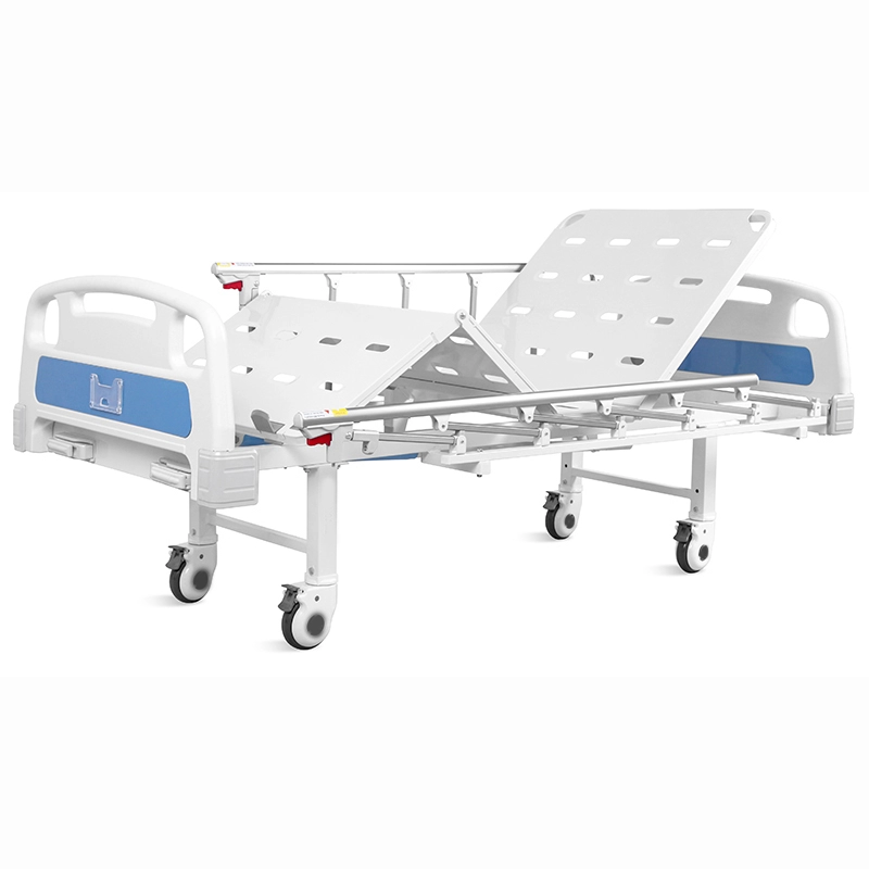 HC-B006 2 Engkol 2 Fungsi Manual Metal Nursing Hospital Bed