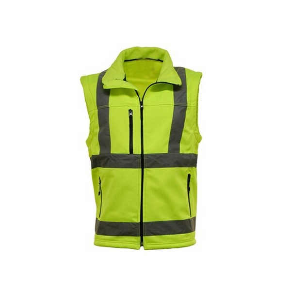 Jaket Softshell Keselamatan Keamanan Pria Hi Vis