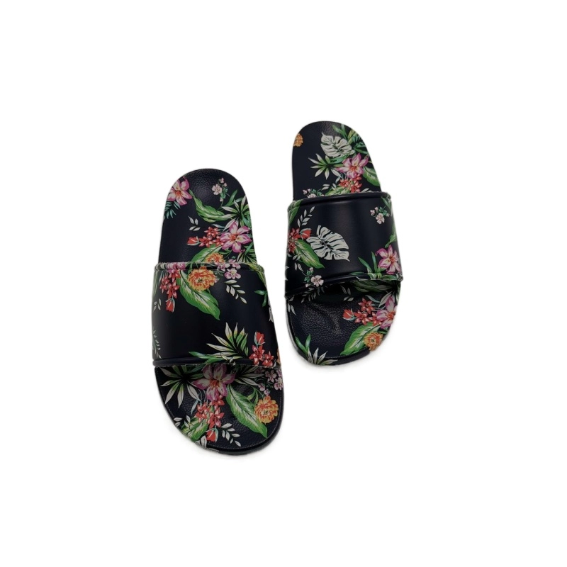 Lady Floral printing dengan sandal bunga Open Toe slide