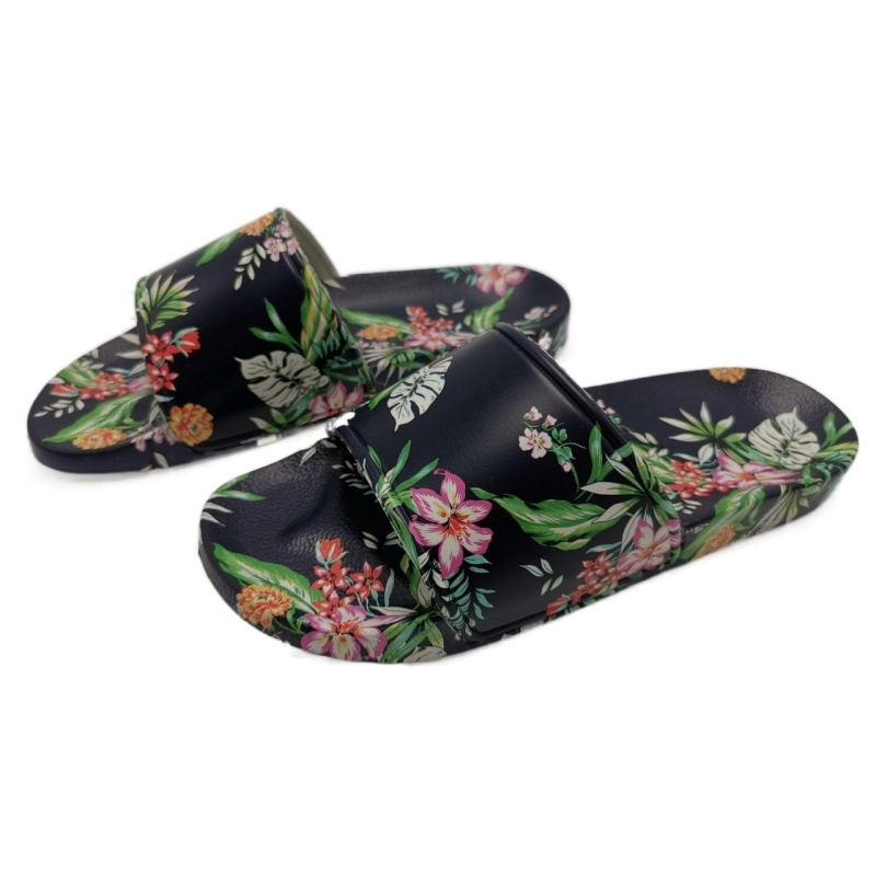 Lady Floral printing dengan sandal bunga Open Toe slide