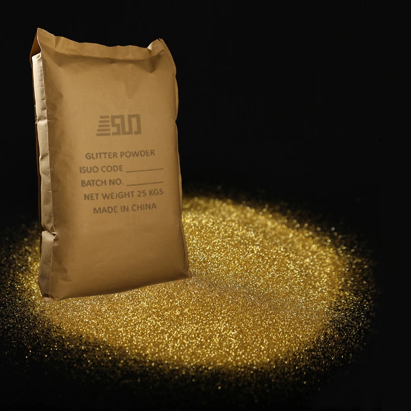Grosir bubuk glitter kerajinan emas Tembaga ultra halus