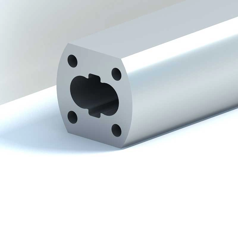 Profil paduan aluminium pompa roda gigi