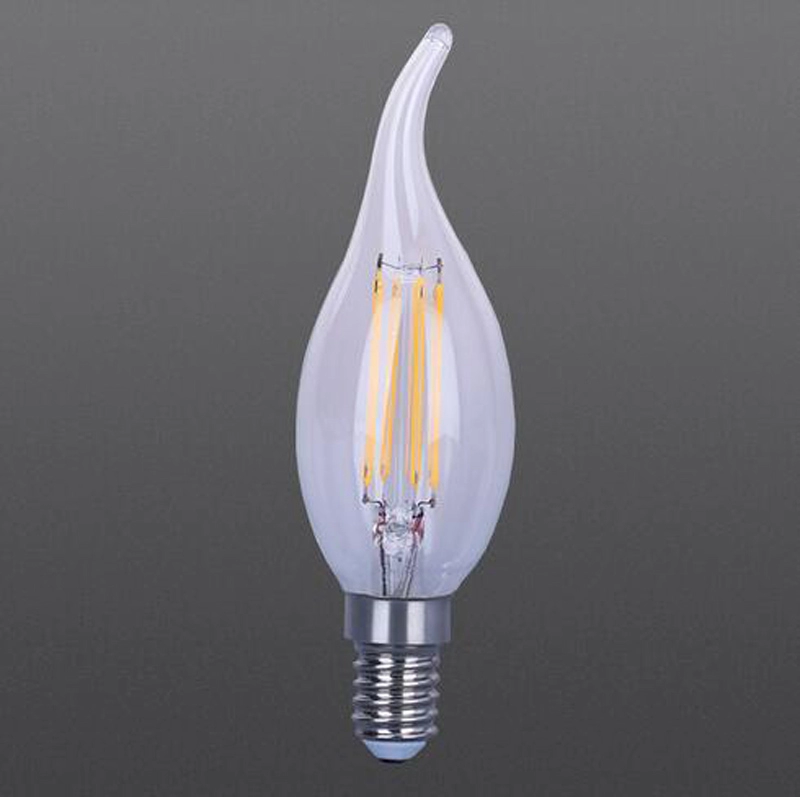 Bening/Putih/Bulu lampu filamen LED warna putih C35T