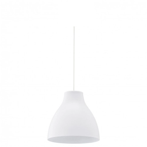 Lampu gantung kerucut warna logam putih modern