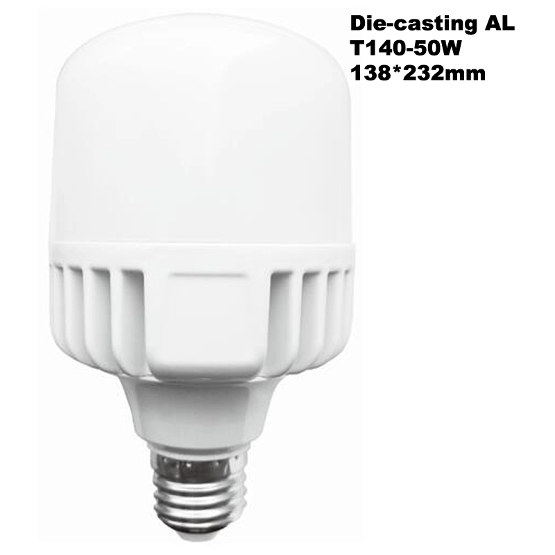 Die-casting Aluminium 50W LED T-bulb
