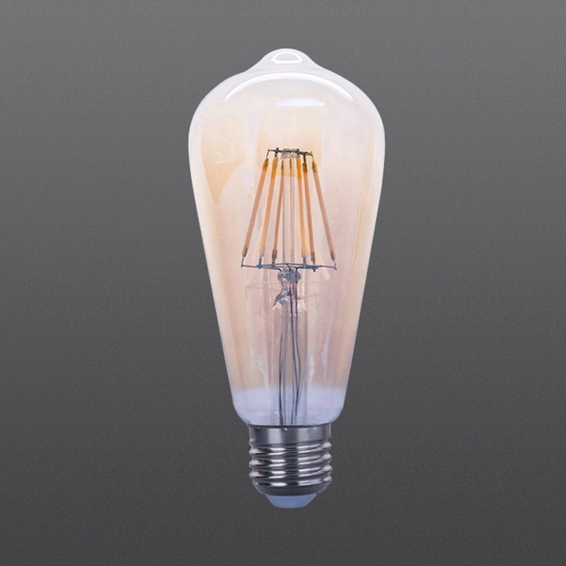 Harga pabrik lampu filamen LED ST64 jelas 4W 6W 8W