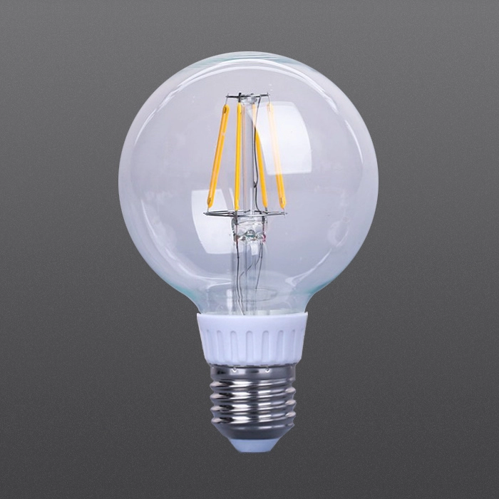 Lampu LED filamen dimmable G80 Warna bening
