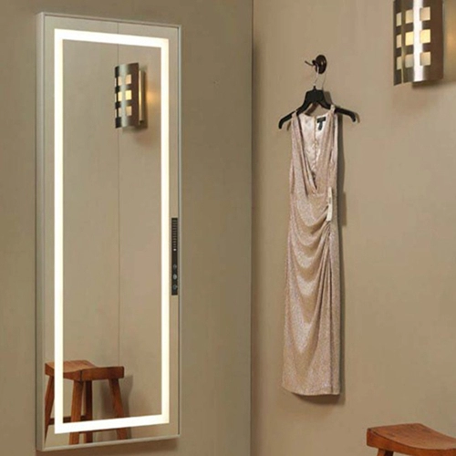 Cermin tubuh penuh LED yang dipasang di dinding