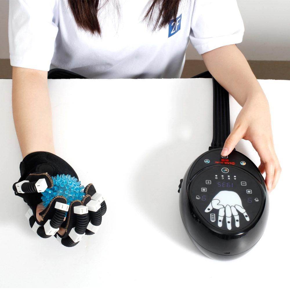 Peralatan pijat latihan tangan portabel perangkat pemulihan pijat telapak tangan untuk pasien stroke