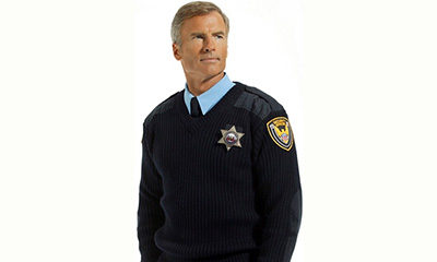 Sweater v-neck angkatan udara