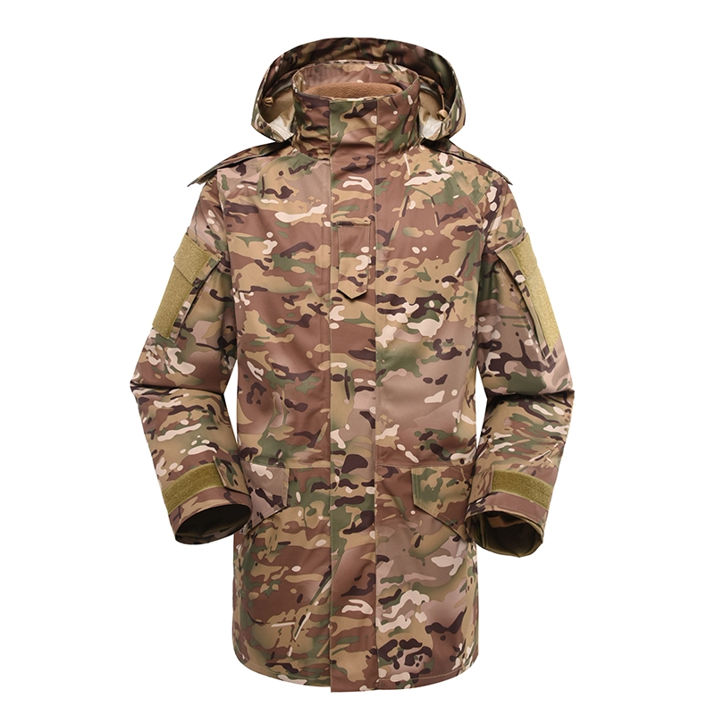 Jaket jaket bulu musim dingin militer multicam