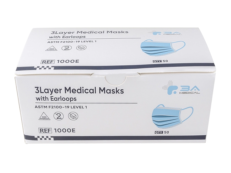 Masker Bedah Pengait Telinga ASTM Level 1/2/3