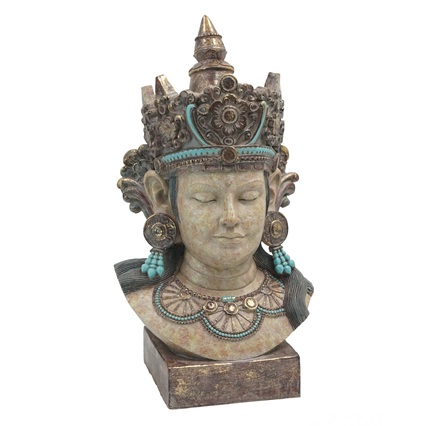 Patung Kepala Guanyin Antik