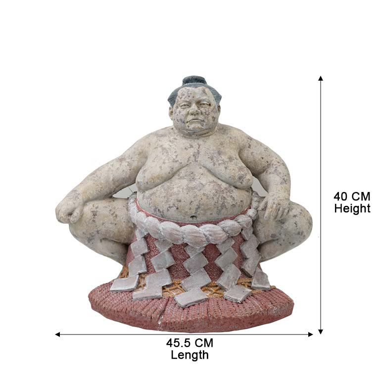 sumo wrestler garden figurine