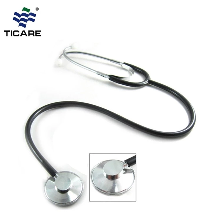 Stetoskop Kepala Tunggal Dewasa (TC1057) Paduan aluminium - Hitam