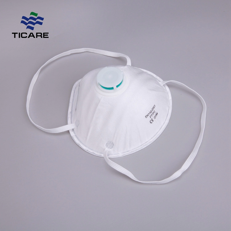 Earloop N95 Polusi Respirator Masker Debu Dengan Katup Atau Tanpa