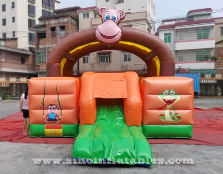 Kastil goyang tiup anak-anak di luar ruangan dengan atap geser N dari Sino Inflatables