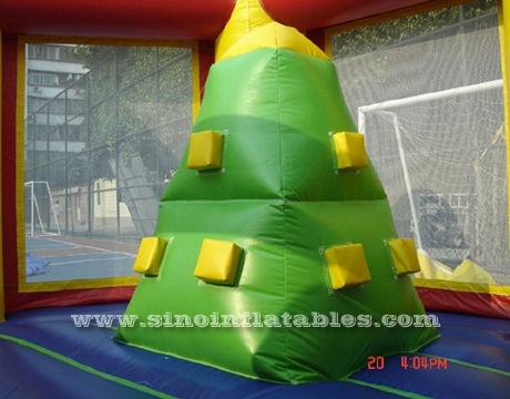 Bouncer tiup warna-warni anak-anak dengan slide dijual dari Sino Inflatable