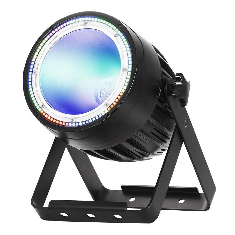 200W COB LED RGBWA Par Light dengan LED RGB Ring